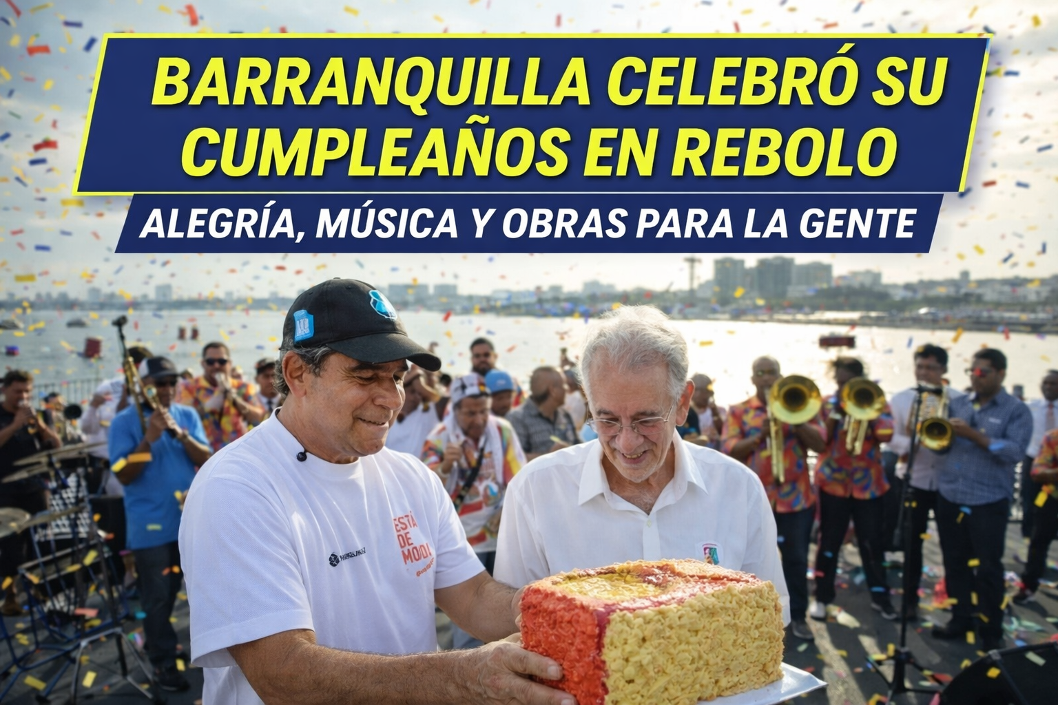 Barranquilla celebró su cumpleaños en Rebolo con música, alegría y obras para la gente
