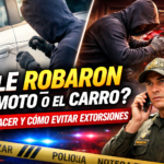 ¿Le robaron la moto o el carro? Policía explica qué hacer y cómo evitar caer en extorsiones